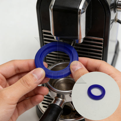 BQLZR 2 Pieces Brewing Group Head Seal Rings Replacement for EM6910R 47mm ID Blue