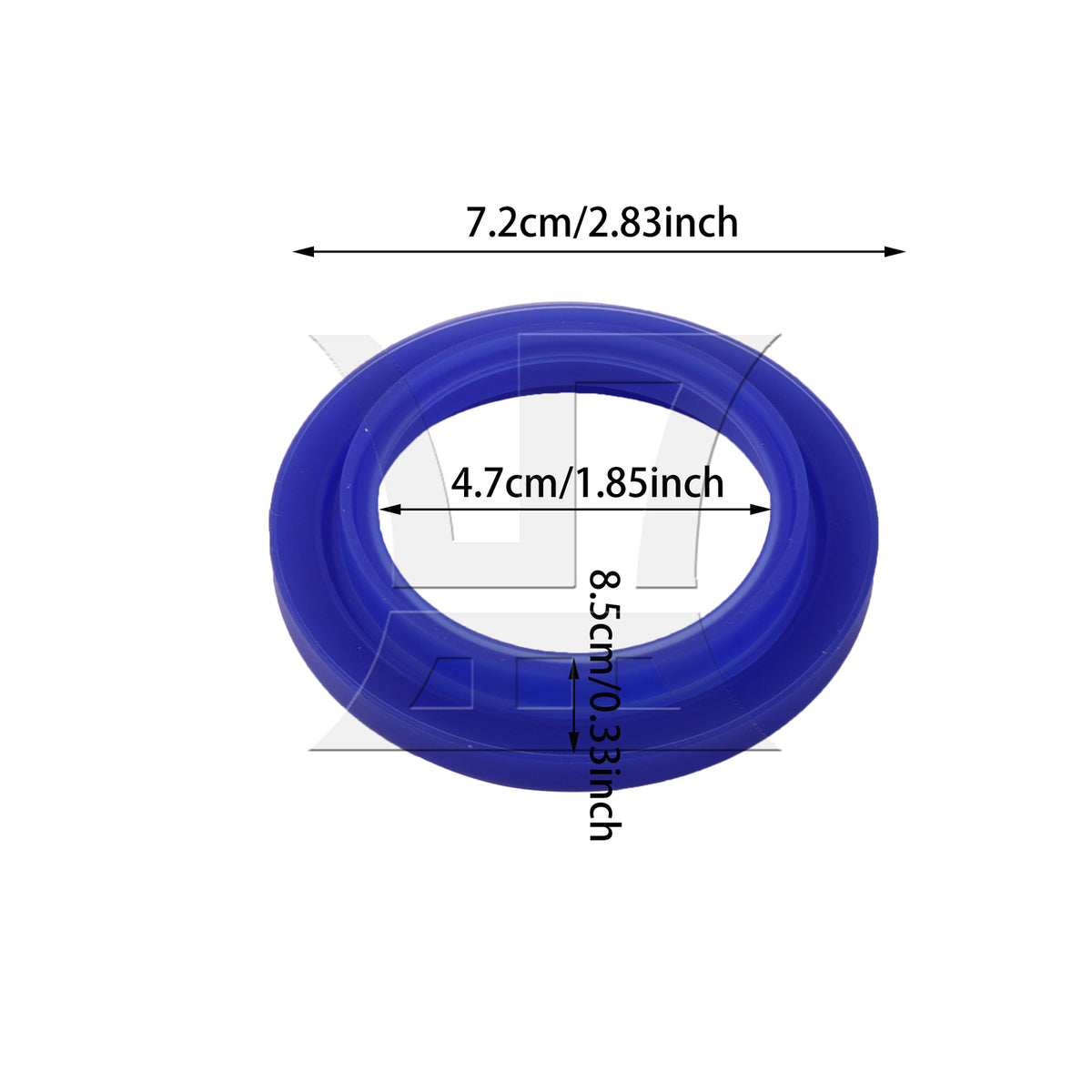 BQLZR 2 Pieces Brewing Group Head Seal Rings Replacement for EM6910R 47mm ID Blue
