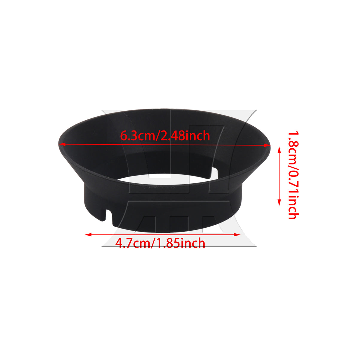 BQLZR 3 Pieces Coffee Grinder Silicone Gaskets Replacement for Encore 2.48" Black