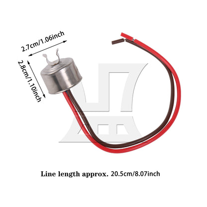 BQLZR Refrigerator Bimetal Defrost Thermostat Replacement for 4387503 Silver