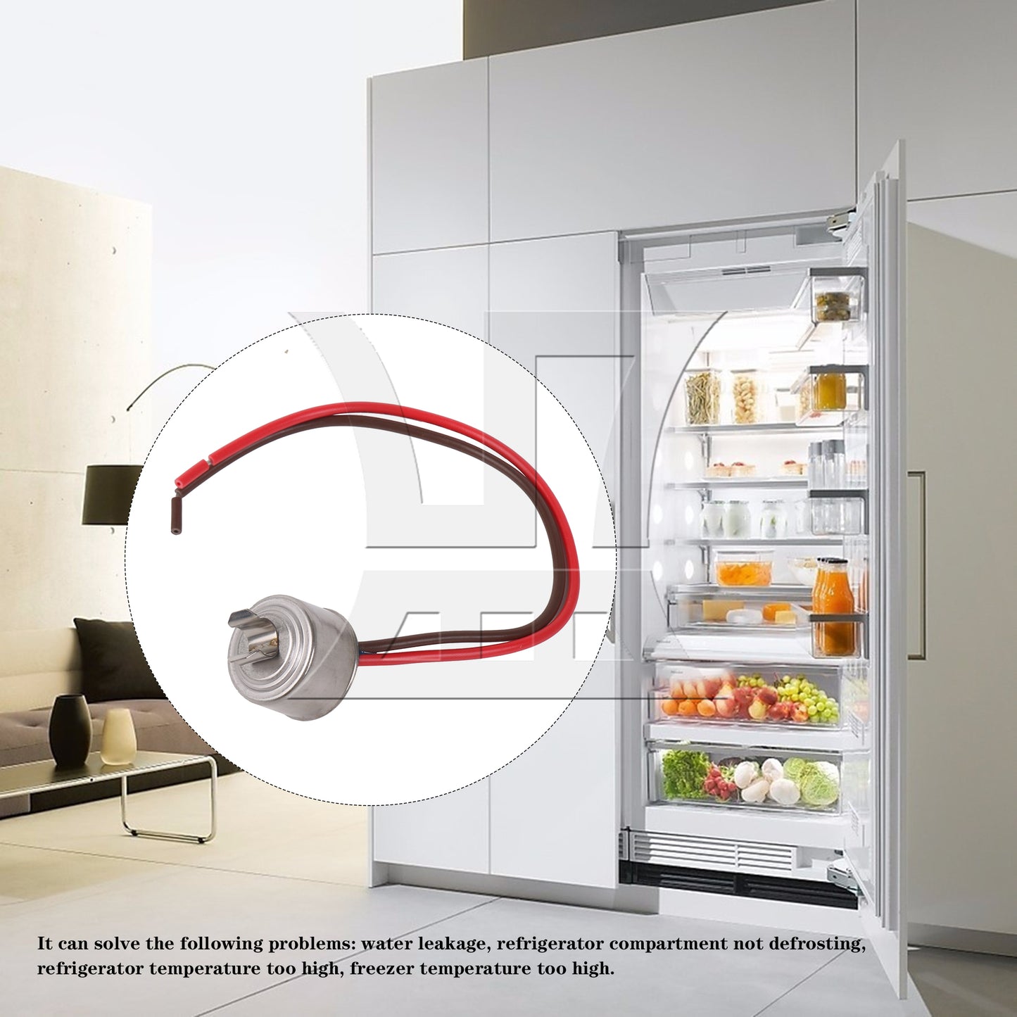 BQLZR Refrigerator Bimetal Defrost Thermostat Replacement for 4387503 Silver