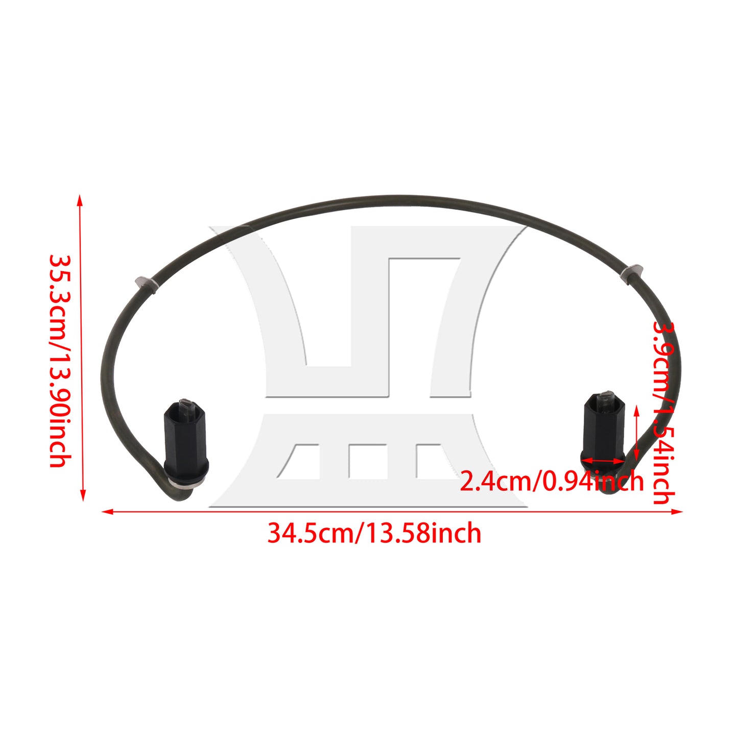 BQLZR Dishwasher Heating Element Heater Kit Replacement for W10329322 w/ Nut