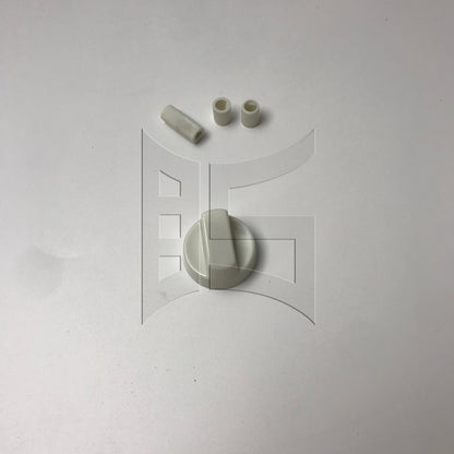 BQLZR 1set Burner Knob Replacement White for Oven Knob Electric Stoves Knob