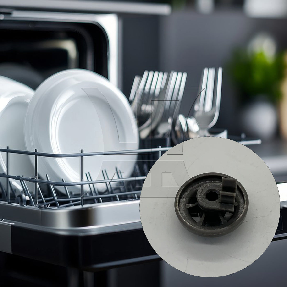 BQLZR 1pc Dishwasher Lower Rack Wheel Applicable To 4581Dd3003B Ap4437752