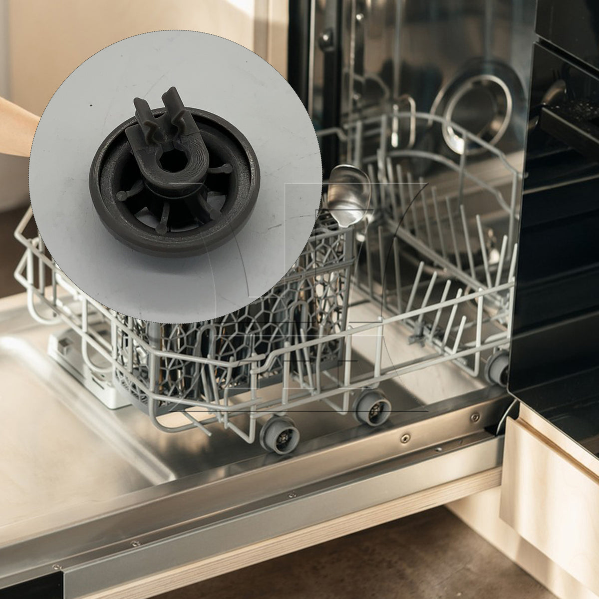 BQLZR 1pc Dishwasher Lower Rack Wheel Applicable To 4581Dd3003B Ap4437752