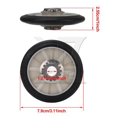 BQLZR 1pc Dryer Rear Drum Support Roller Kit 349241T for Supporting Cylinder Rotation