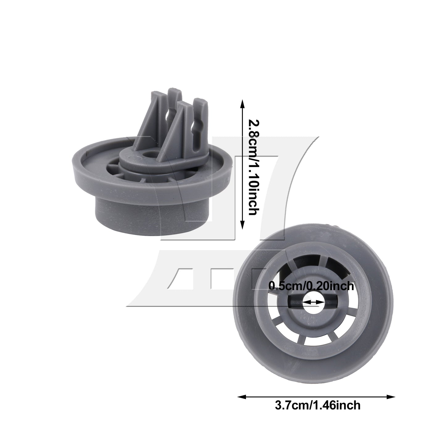BQLZR 1pc Dishwasher Wheels Lower Upper Rack Roller Applicable To Dd66-00023A 2002711