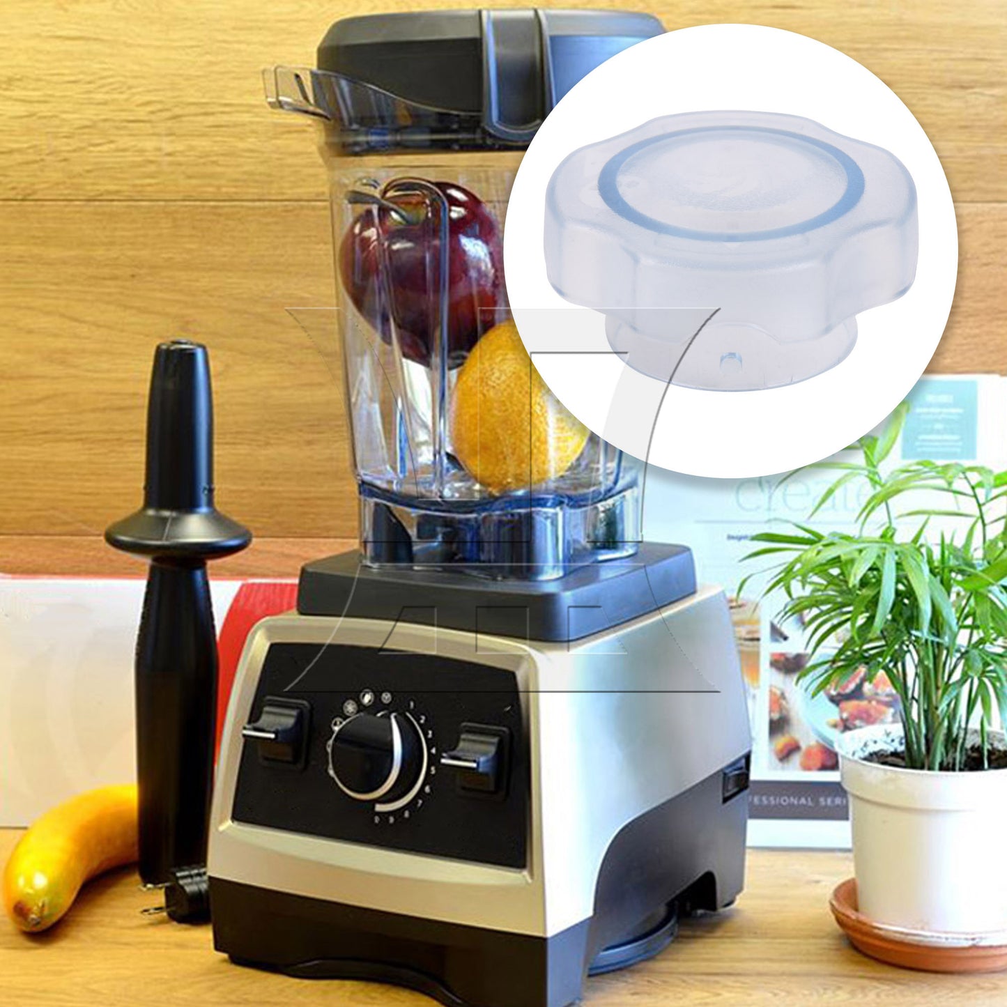 BQLZR Transparent Plastic Lid Plug Replacement for Vitamix Pro 750 Blenders 64 Oz