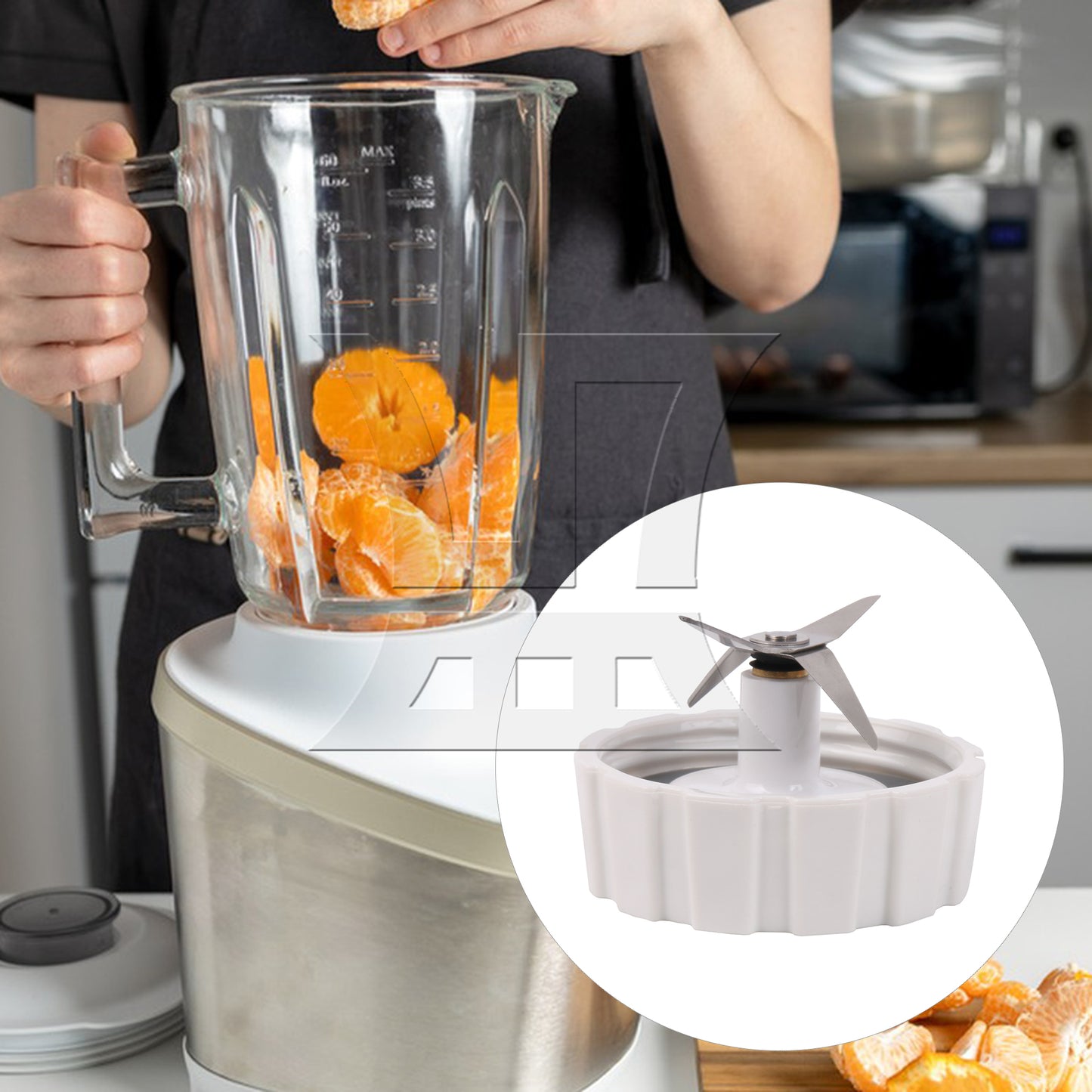 BQLZR Plastic Holder w/ Seal Ring Replacement for Hamilton Beach 54200 52254 Blender