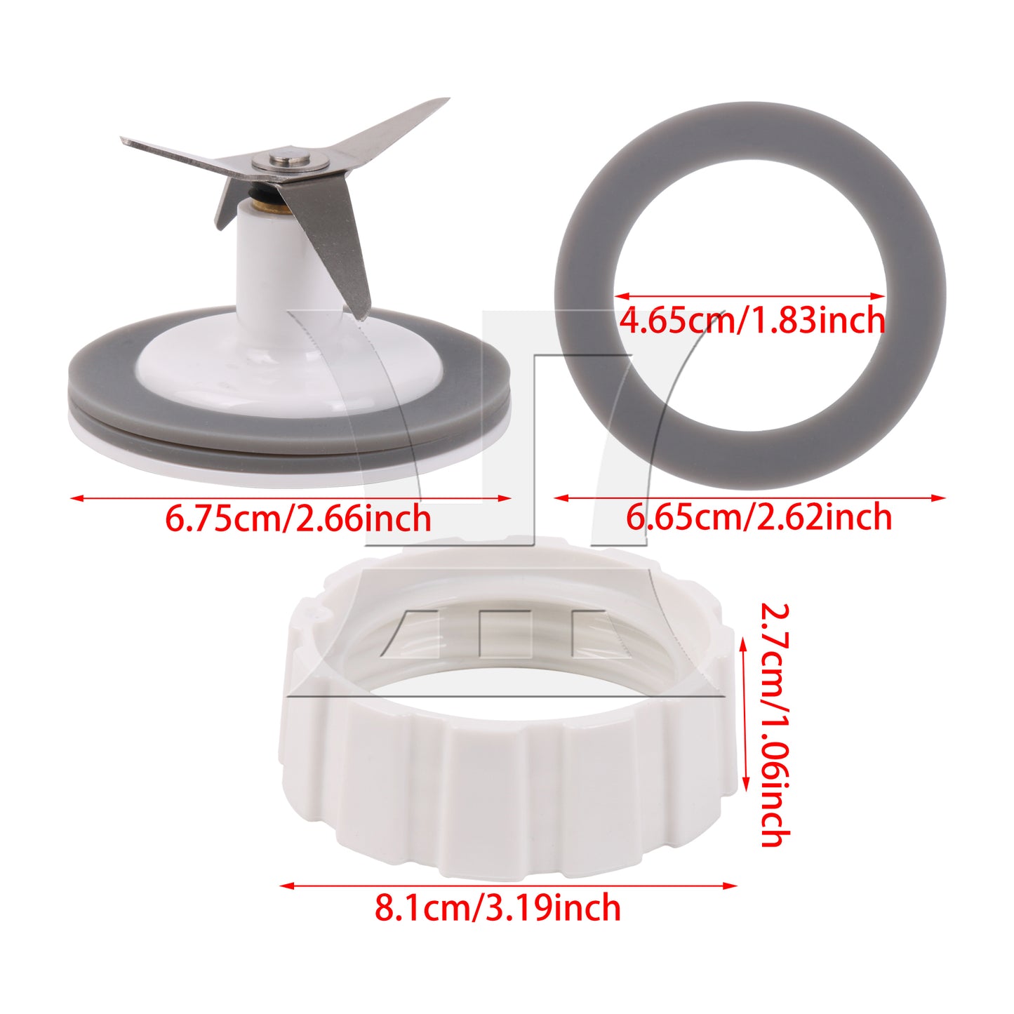 BQLZR Plastic Holder w/ Seal Ring Replacement for Hamilton Beach 54200 52254 Blender