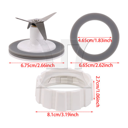 BQLZR Plastic Holder w/ Seal Ring Replacement for Hamilton Beach 54200 52254 Blender