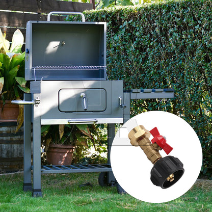 BQLZR Brass Propane Refill Tank Straight Adapter for Portable Barbecues 180 Degree