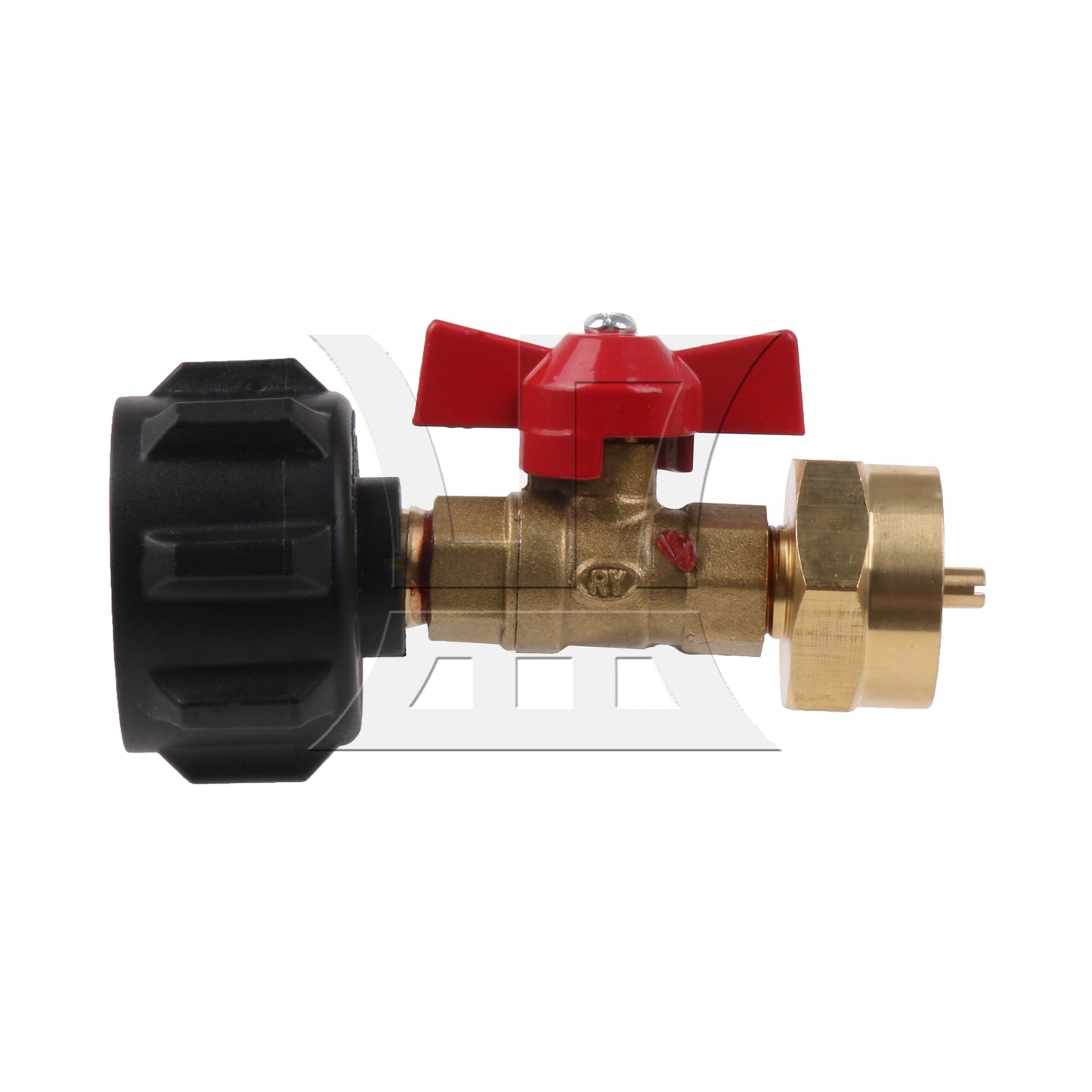 BQLZR Brass Propane Refill Tank Straight Adapter for Portable Barbecues 180 Degree