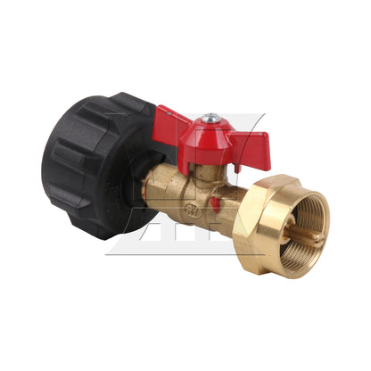 BQLZR Brass Propane Refill Tank Straight Adapter for Portable Barbecues 180 Degree