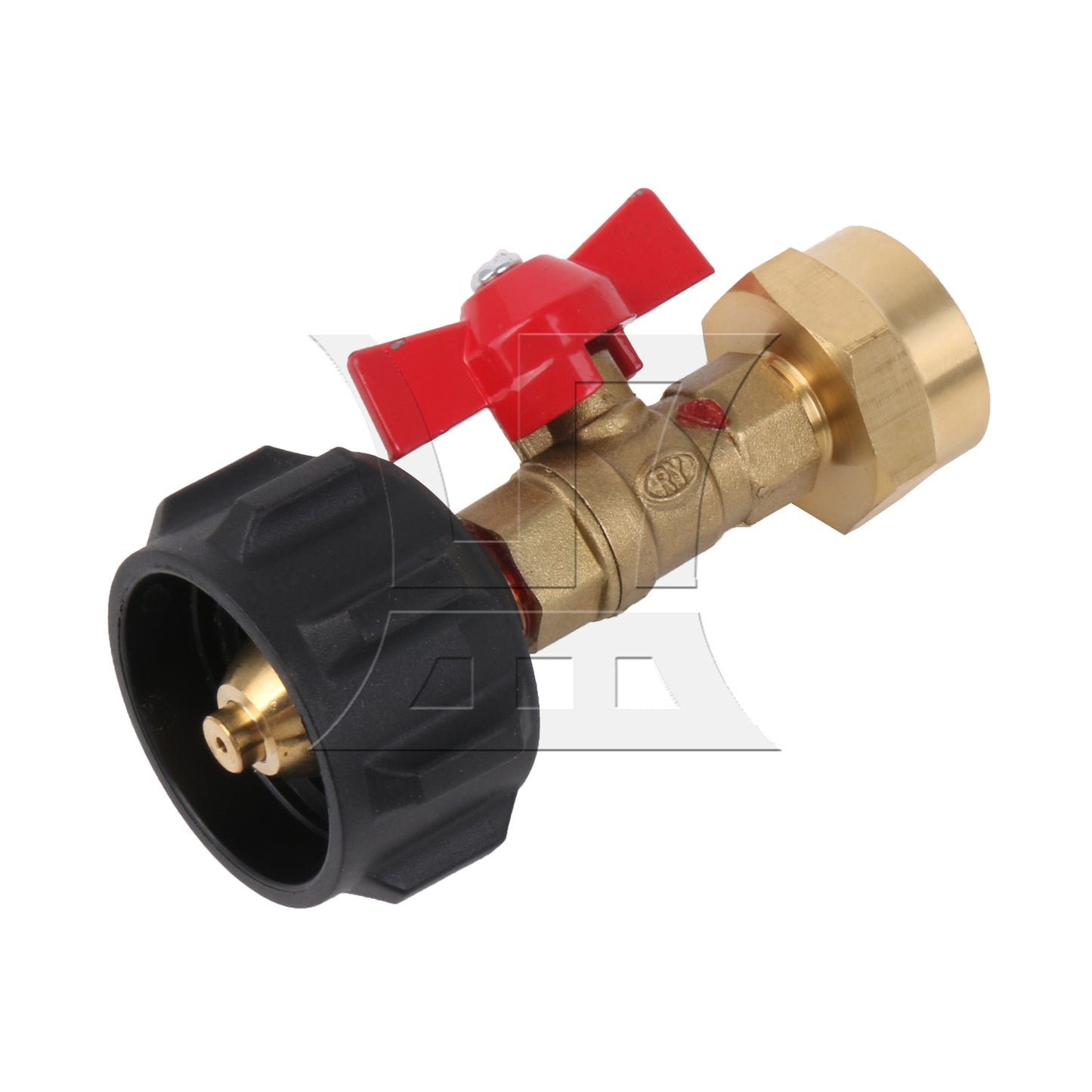 BQLZR Brass Propane Refill Tank Straight Adapter for Portable Barbecues 180 Degree