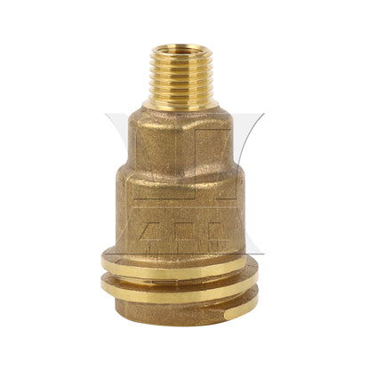 BQLZR Solid Brass Propane Refill Fitting Converter for Desktop Barbecues 1/4inch NPT