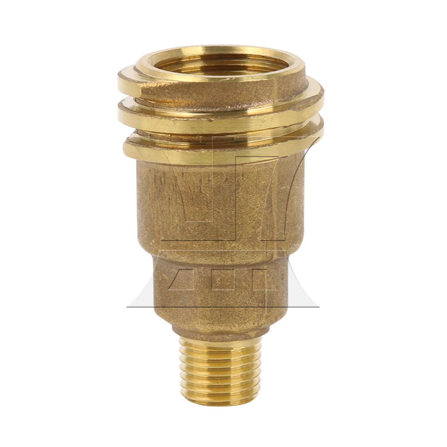 BQLZR Solid Brass Propane Refill Fitting Converter for Desktop Barbecues 1/4inch NPT