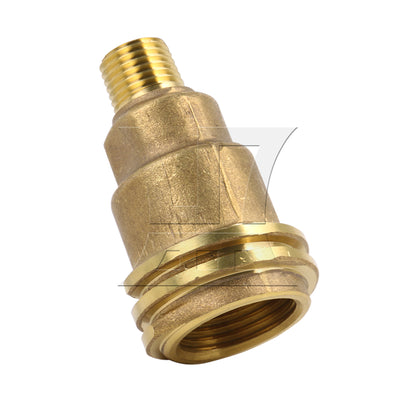 BQLZR Solid Brass Propane Refill Fitting Converter for Desktop Barbecues 1/4inch NPT
