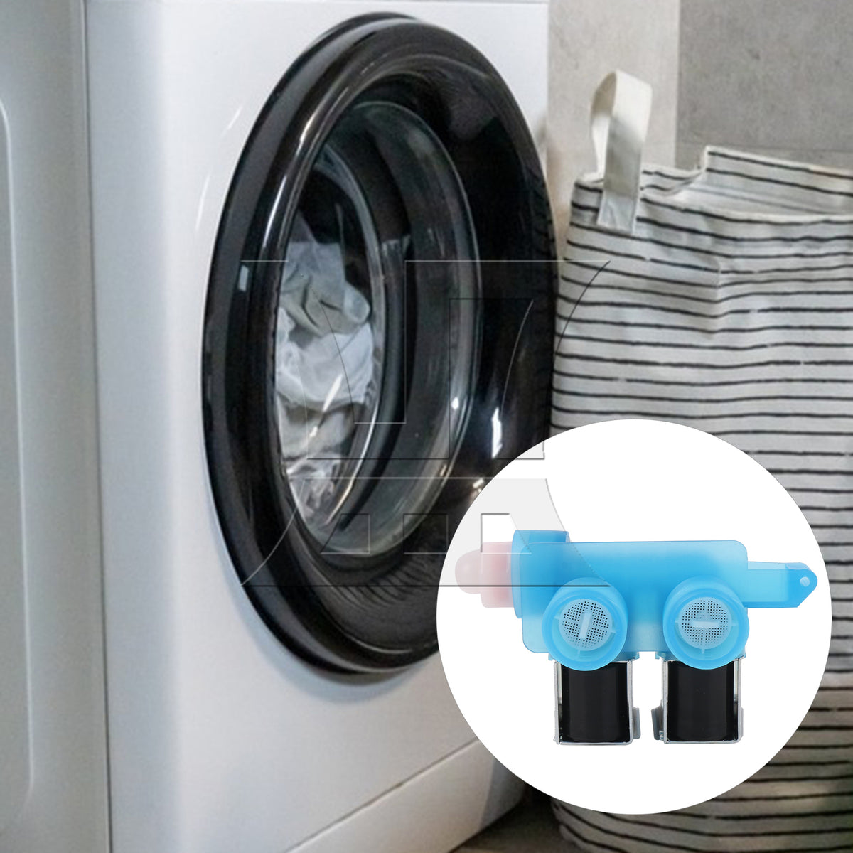 BQLZR 1pc Front Load Clothes Washer Water Valve W10289387 Washing Machine Valve