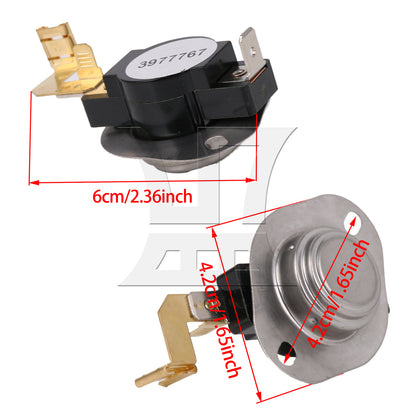 BQLZR 1PC Dryer Thermostat Replacement Part 3977767 Replace for 3399693 WP3977767