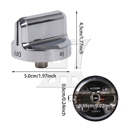 BQLZR 1pc Stoves Control Knob 5304502763 Zinc Alloy Stoves Metal Button