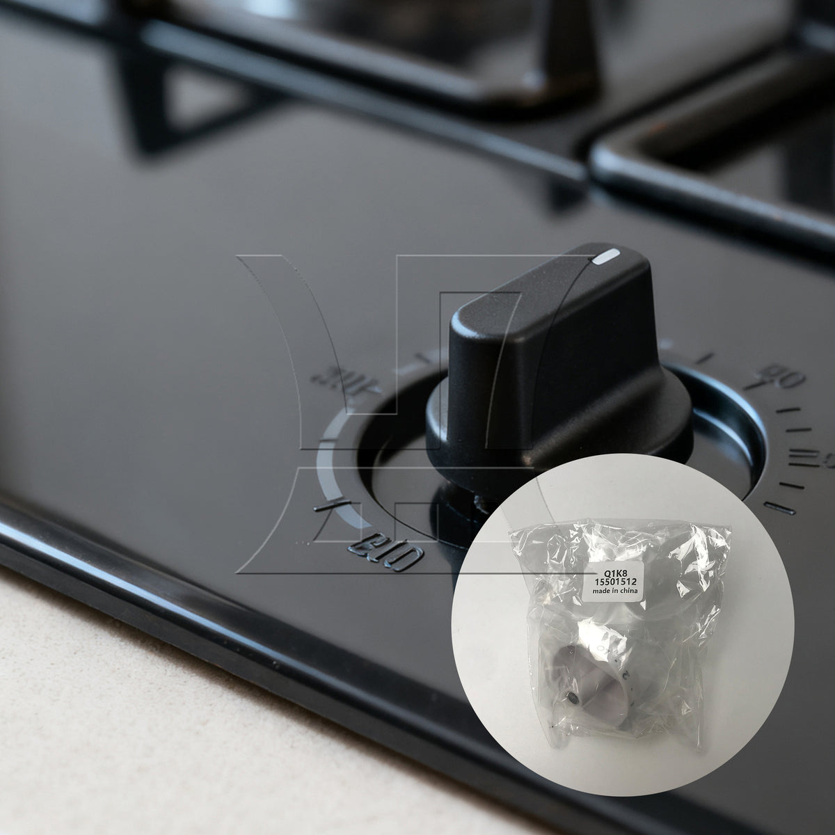 BQLZR 1pc Oven Control Knob 316442512 Gas Switch Knob