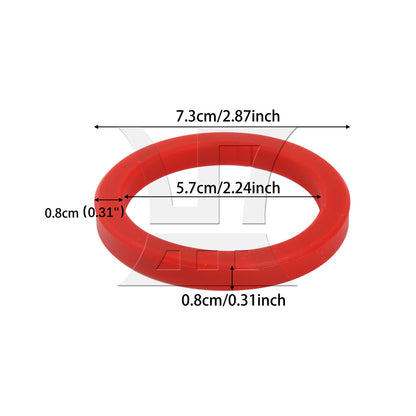 BQLZR 1pc Coffee Machine Brewing Gasket Seal Ring Red Coffee Machine Silicone O-Ring Sealing Ring Gasket