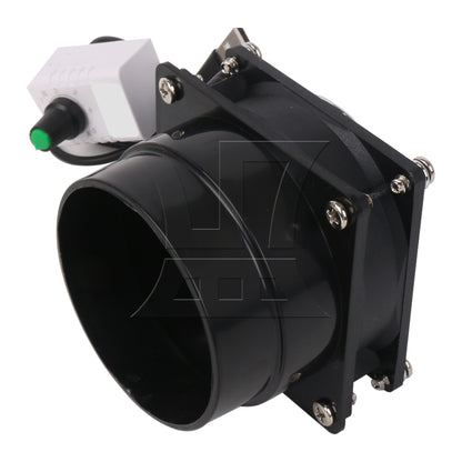 5V Black USB Small Range Hood Fan (Integrated Speed Regulation, Single Network, 8cm Single Air Duct)