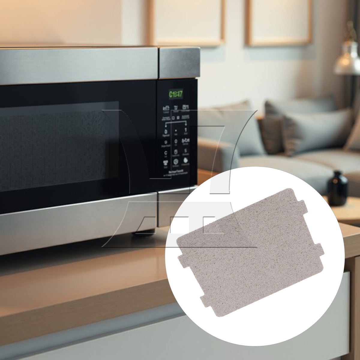 BQLZR 1pc Microwave Heat-Insulated Mica Tablets, Suitable for Diy Repair Of Household Appliances