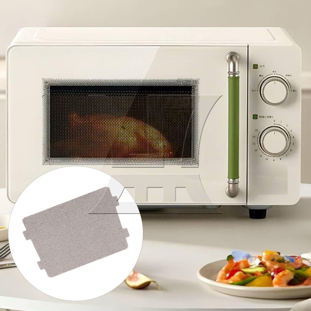 BQLZR 1pc Microwave Heat-Insulated Mica Tablets, Suitable for Diy Repair Of Household Appliances