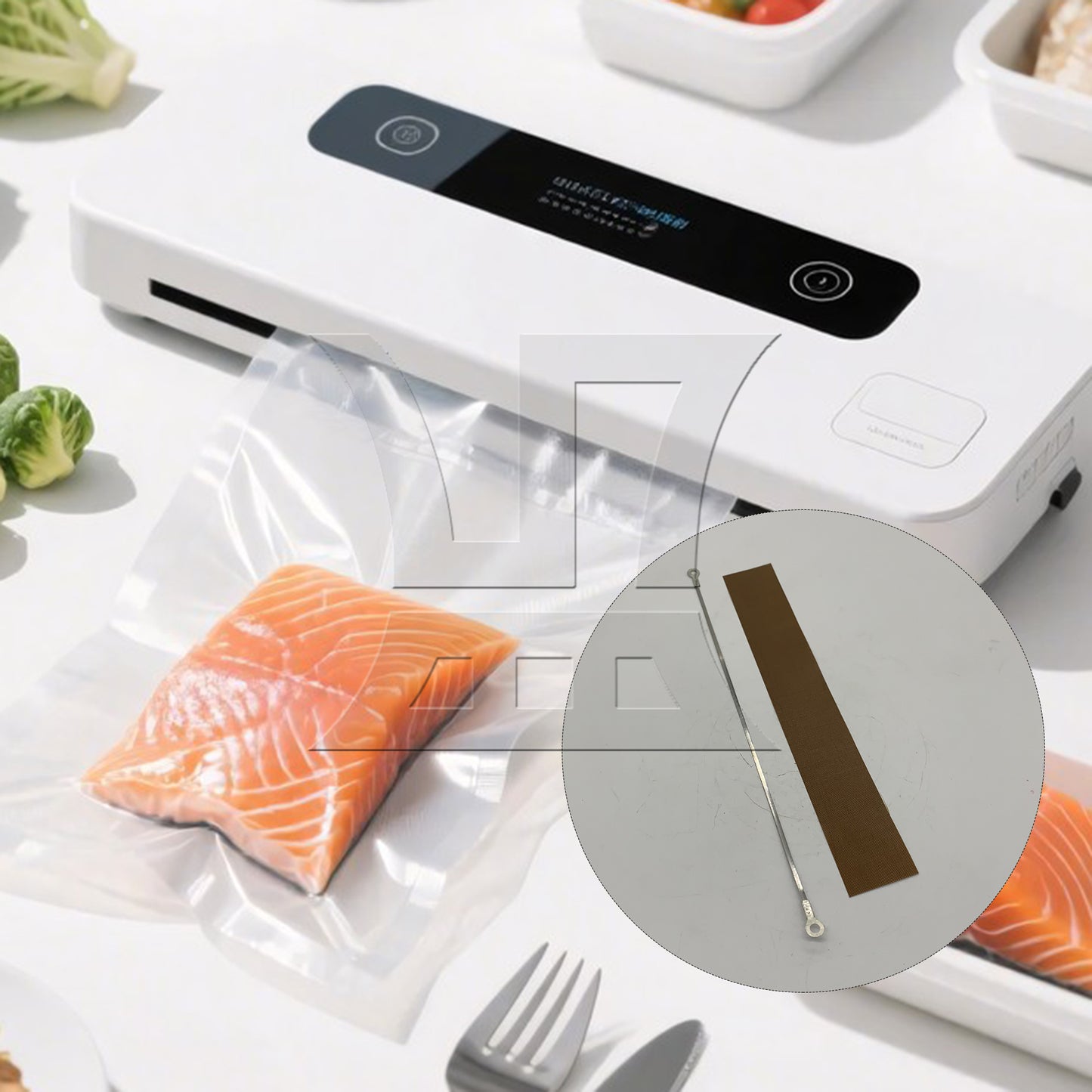 BQLZR 1pc Impulse Sealer Heating Strip 1pc High Temperature Tape for Vacuum Sealer