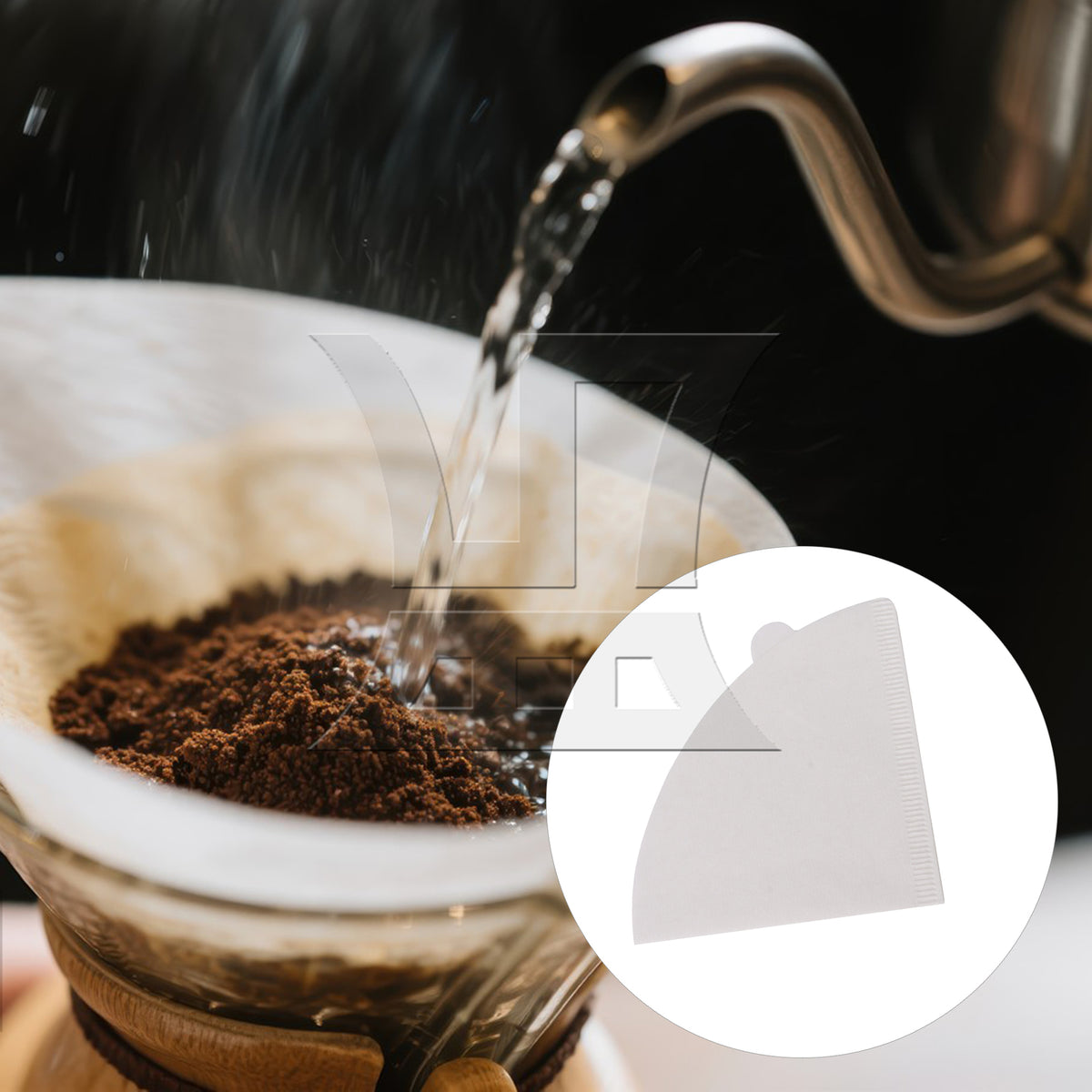 BQLZR 1pc Coffee Filters Suitable for Household Coffee Machines