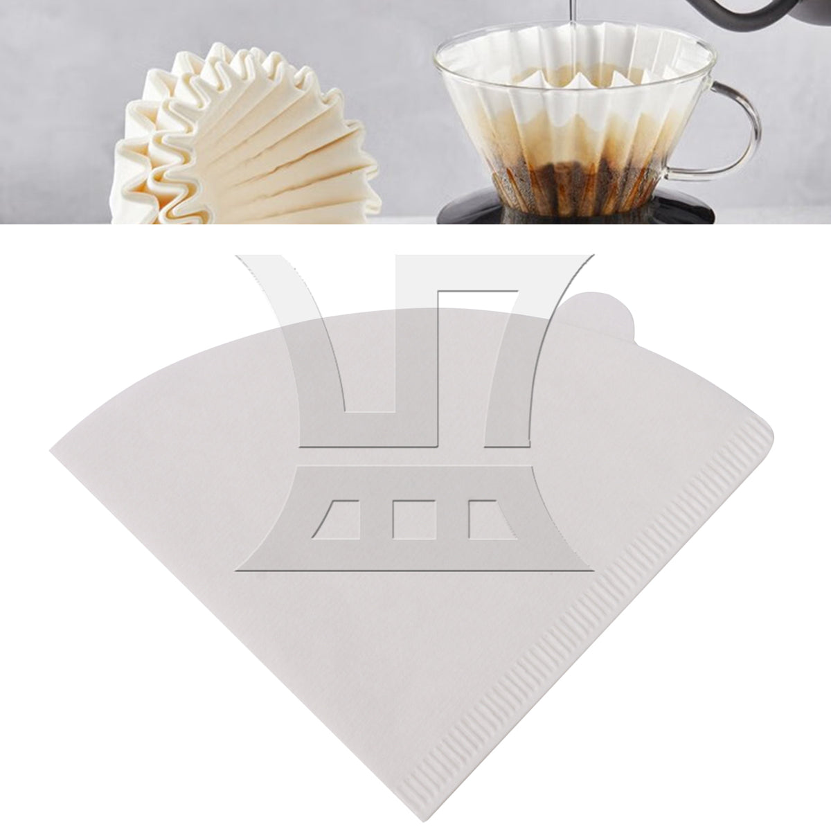 BQLZR 1pc Coffee Filters Suitable for Household Coffee Machines