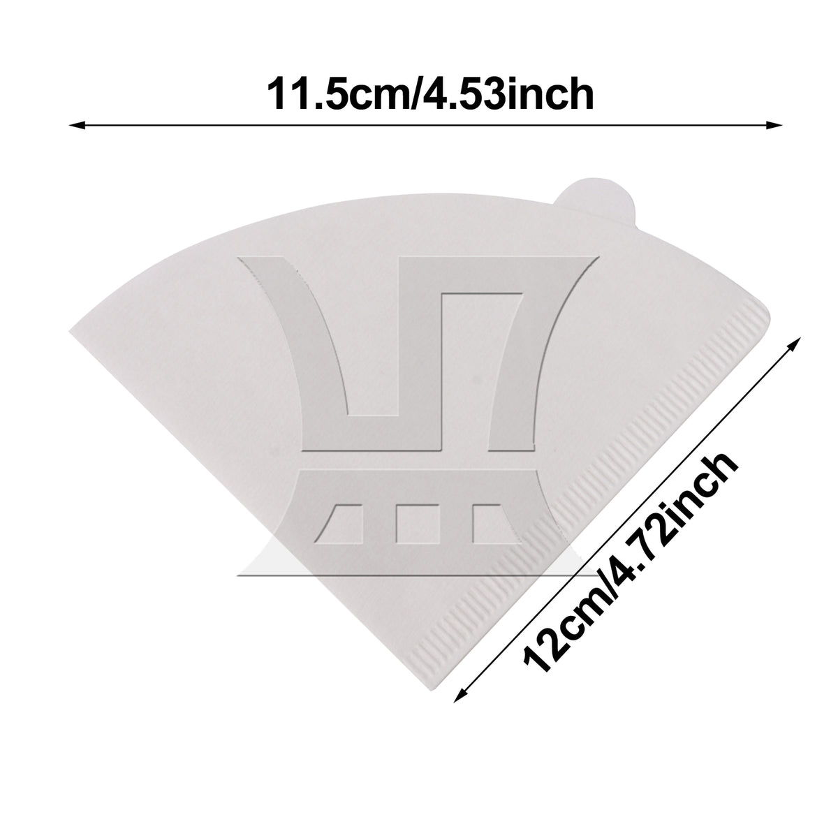 BQLZR 1pc Coffee Filters Suitable for Household Coffee Machines