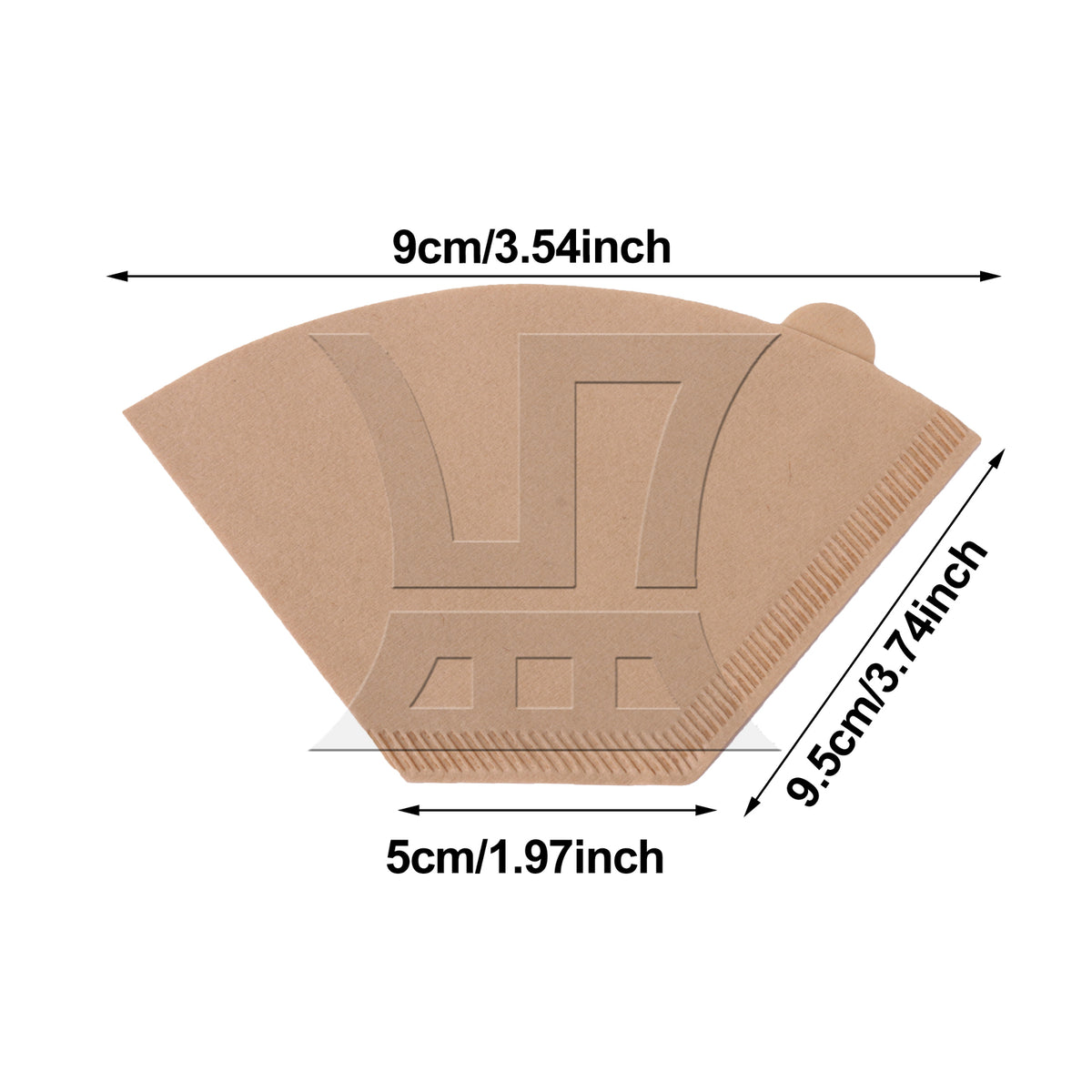 BQLZR 1pc Coffee Filters Suitable for Household Coffee Machines