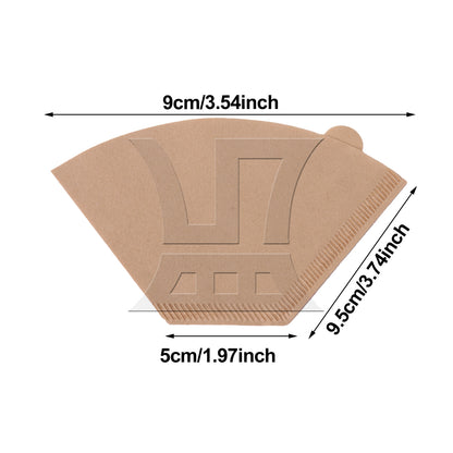 BQLZR 1pc Coffee Filters Suitable for Household Coffee Machines