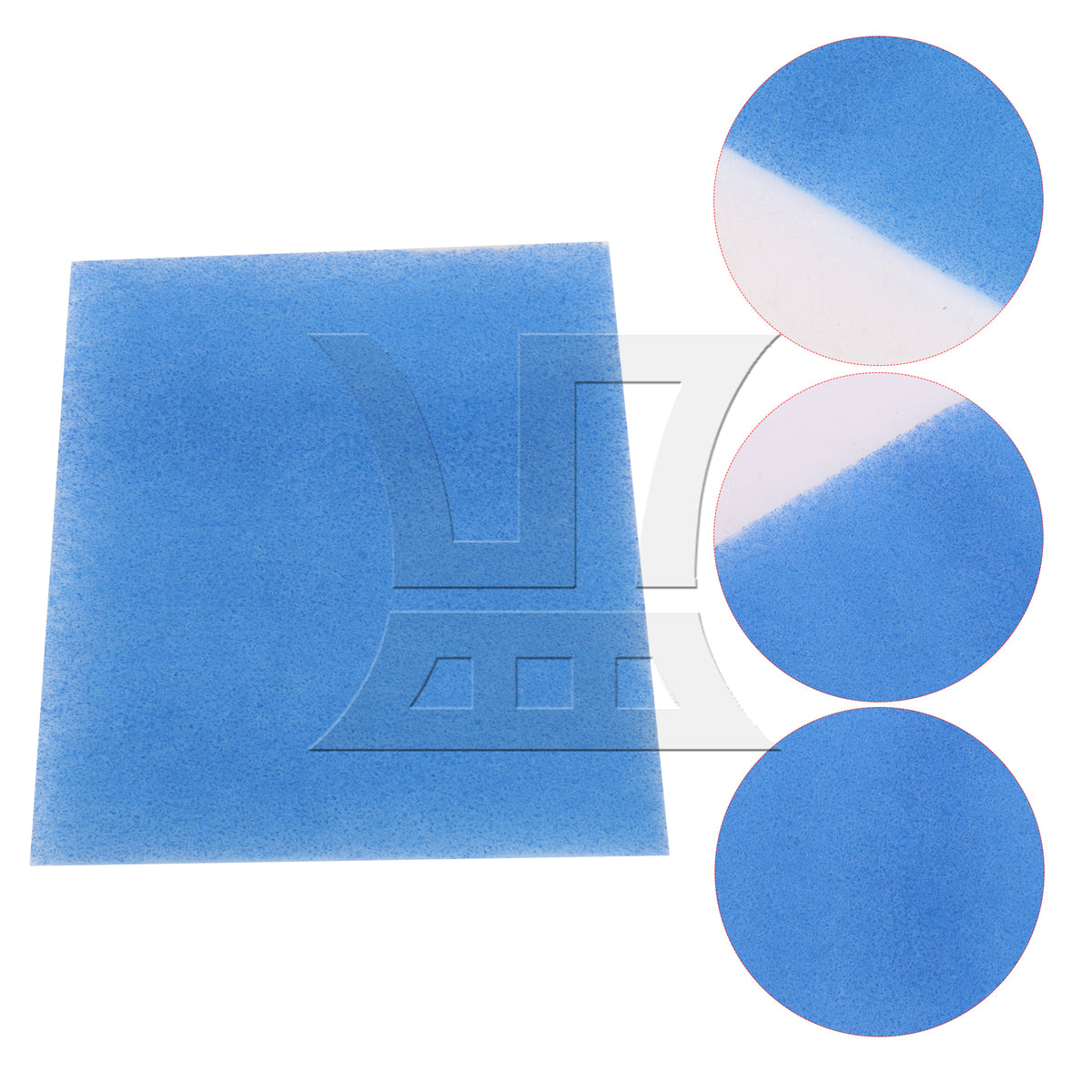 BQLZR 1pc Indoor Dryer Vent Filter Blue And White for Household Appliances