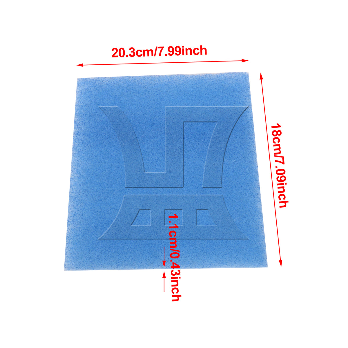BQLZR 1pc Indoor Dryer Vent Filter Blue And White for Household Appliances