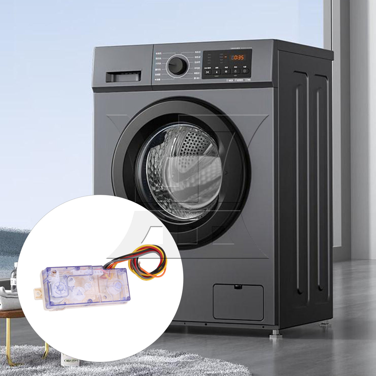 BQLZR 1pc Universal Washing Machine Dual-Axis Timer Five-Wire for Old-Fashioned Washing Machine Accessories