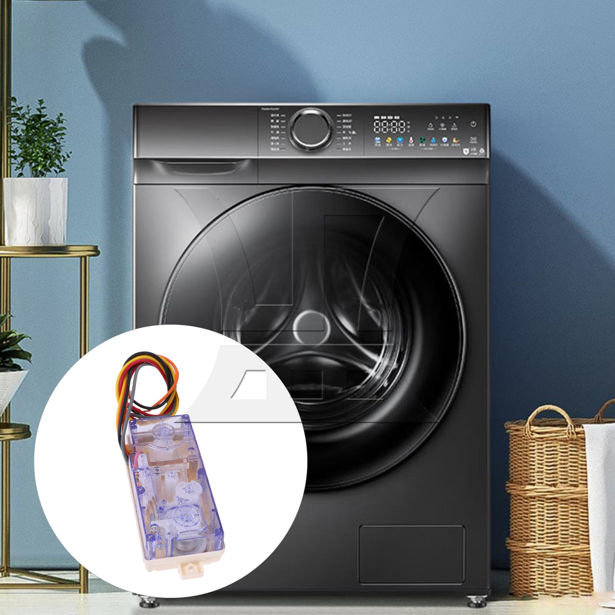 BQLZR 1pc Universal Washing Machine Dual-Axis Timer Five-Wire for Old-Fashioned Washing Machine Accessories