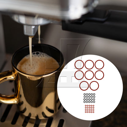 BQLZR 50pcs Coffee Machine Sealing Gasket Applicable To 13531 13422