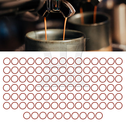 BQLZR 100pcs Coffee Machine Sealing Gasket Applicable To 13531 13422