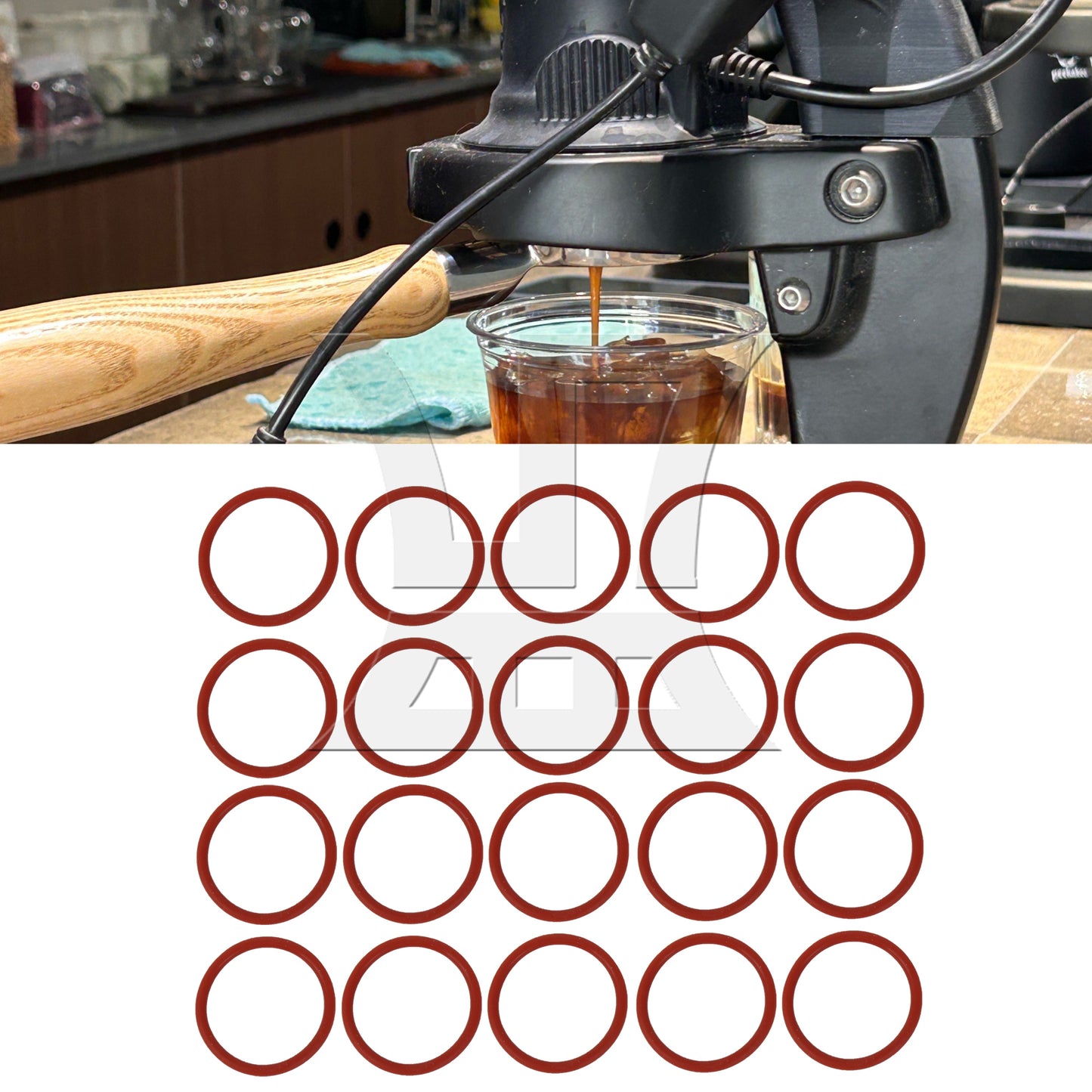 BQLZR 20pcs Coffee Machine Sealing Gasket Applicable To 13531 13422
