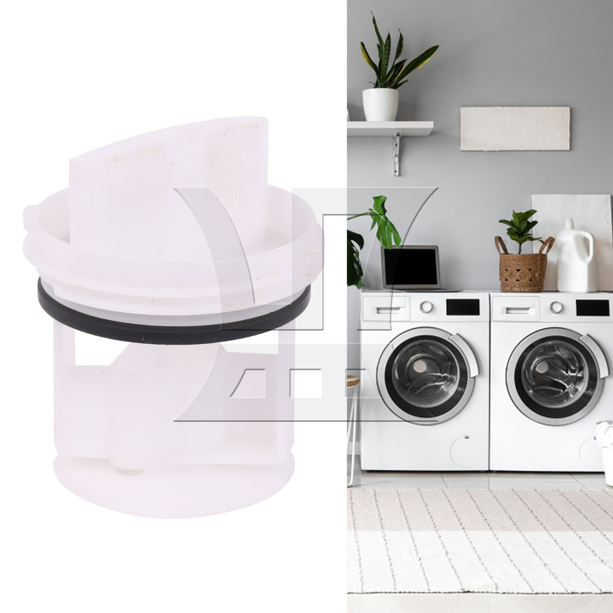 BQLZR 1pc Washing Machine Drain Seal Cover White for Ensuring Long-Lasting Performance of The Washing Machine