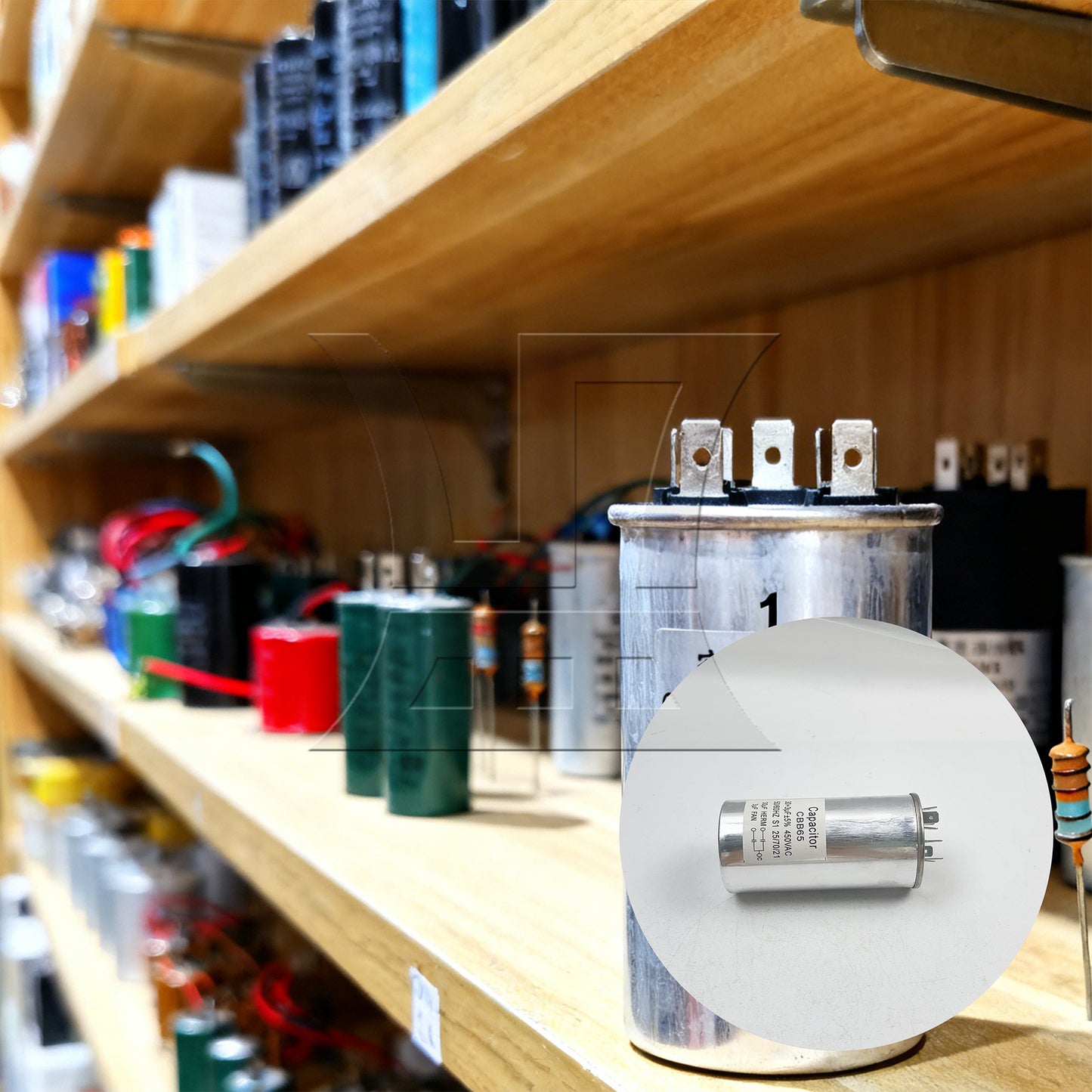 BQLZR 1pc Air Conditioning Compressor Starting Capacitor CBB65 450v 30+3uf for Central Air Conditioning