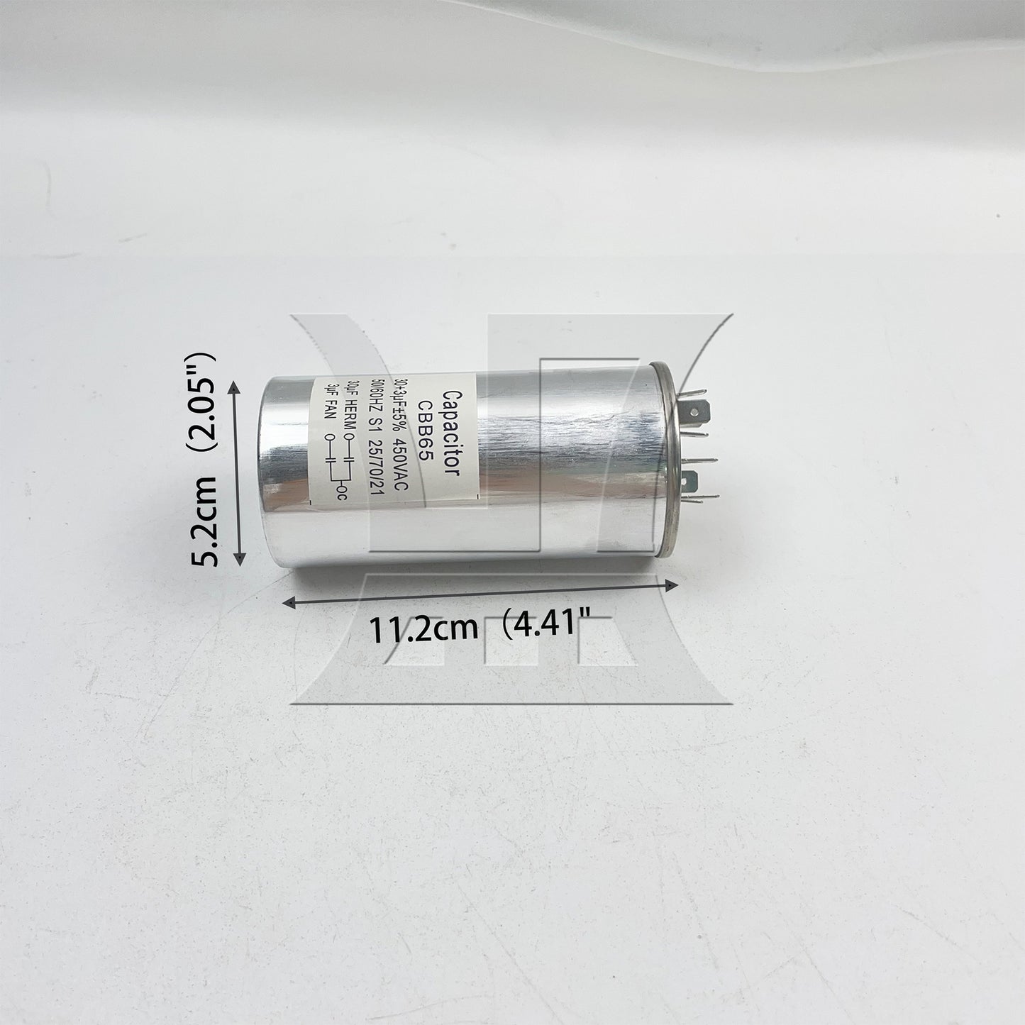 BQLZR 1pc Air Conditioning Compressor Starting Capacitor CBB65 450v 30+3uf for Central Air Conditioning