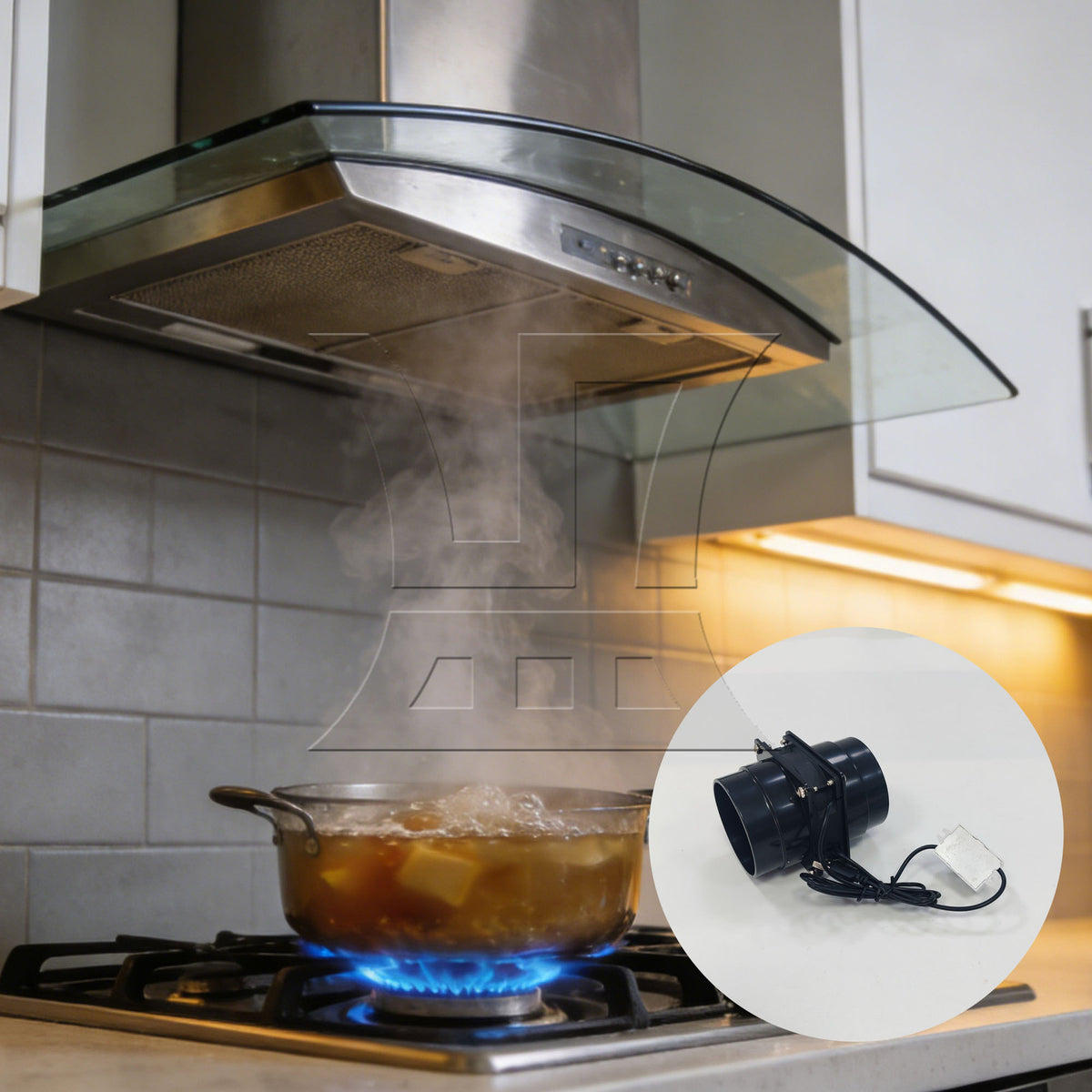 BQLZR 1pc Fume Extractor Fan USB 5V for Small Apartments RVs