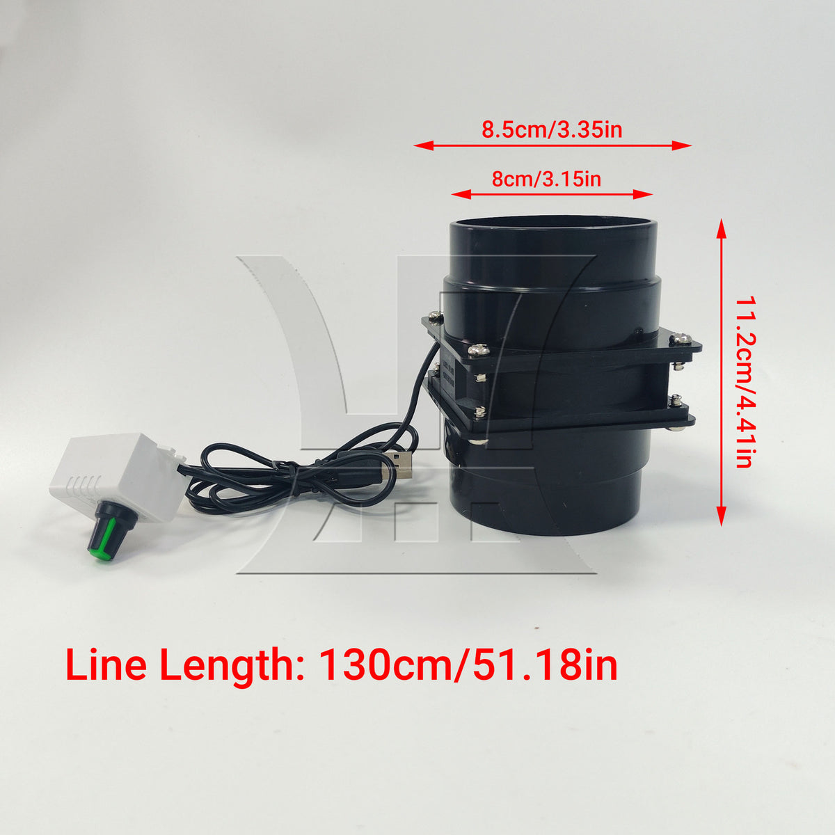 BQLZR 1pc Fume Extractor Fan USB 5V for Small Apartments RVs