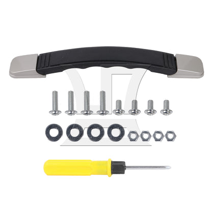 BQLZR Plastic Suitcase Luggage Handle Replacement with Mounts & Screws Black B018