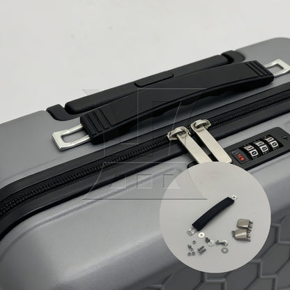 BQLZR Plastic Suitcase Luggage Handle Replacement with Mounts & Screws Black B018